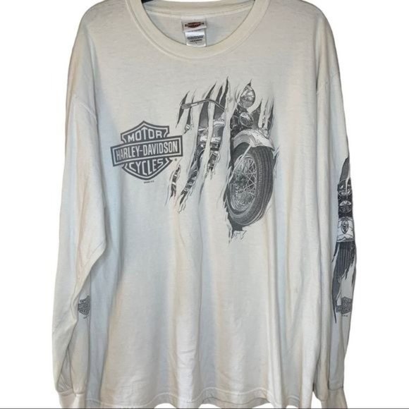 Harley-Davidson Other - Harley-Davidson T-Shirt Prague Long Sleeve 100% Cotton Size Large